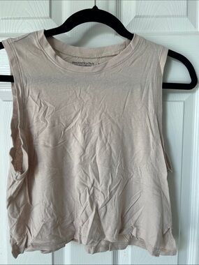 Abercrombie & Fitch Women's Tank Top - Pale Beige, Size S